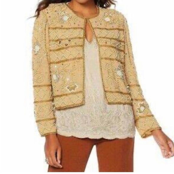 LA BELLUM by Hillary Scott Embellished Jacket Sz L New with Tags - Picture 1 of 10